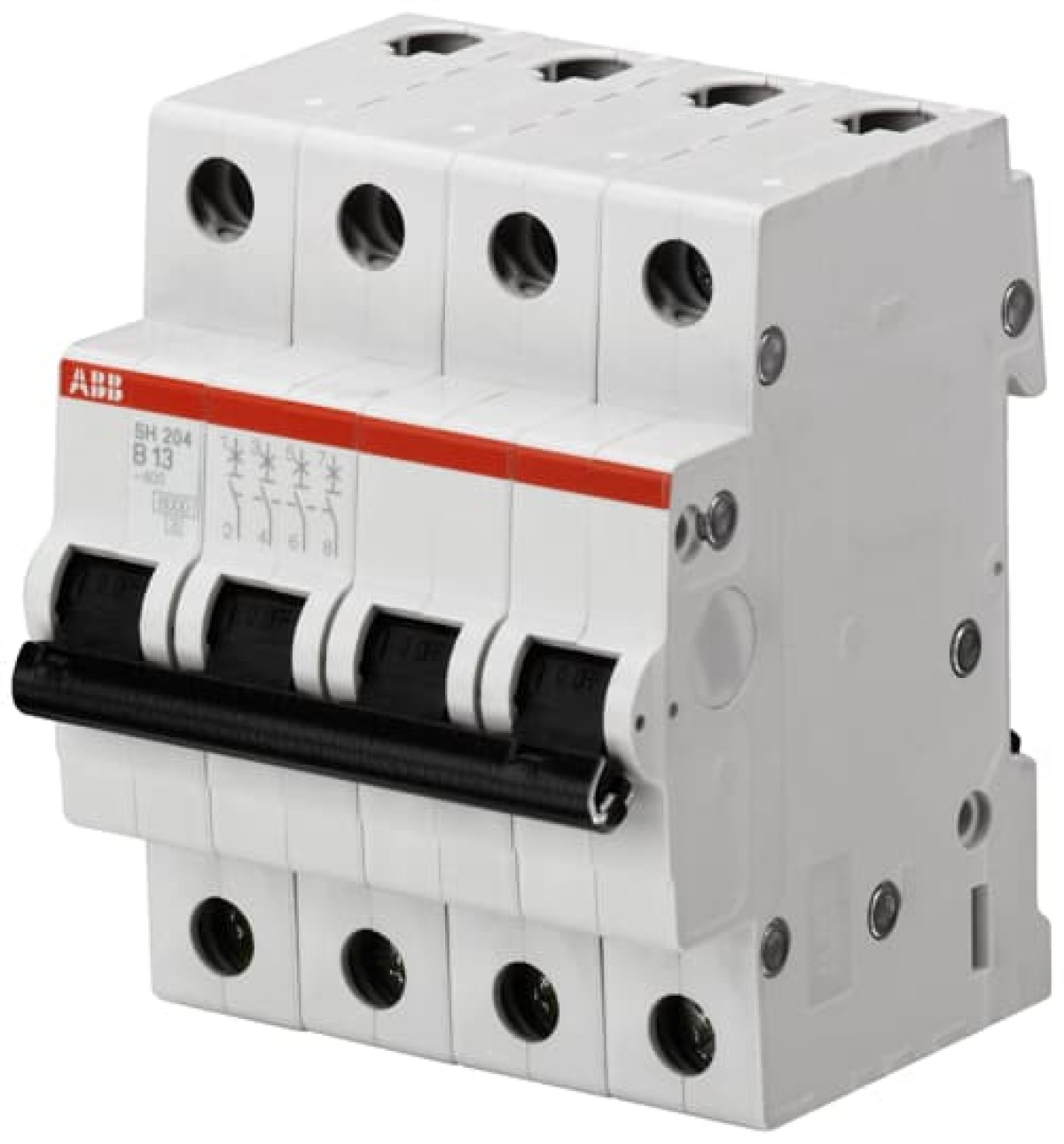 Miniature Circuit Breaker - SH200 - 4P - 6 A - B - AC 6 kA