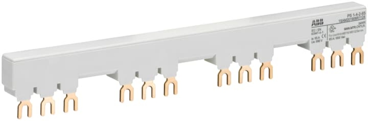 PS1-4-2-65 3-phase busbar for 4 MS116  MS132 with 2 HKSK, Ie65A