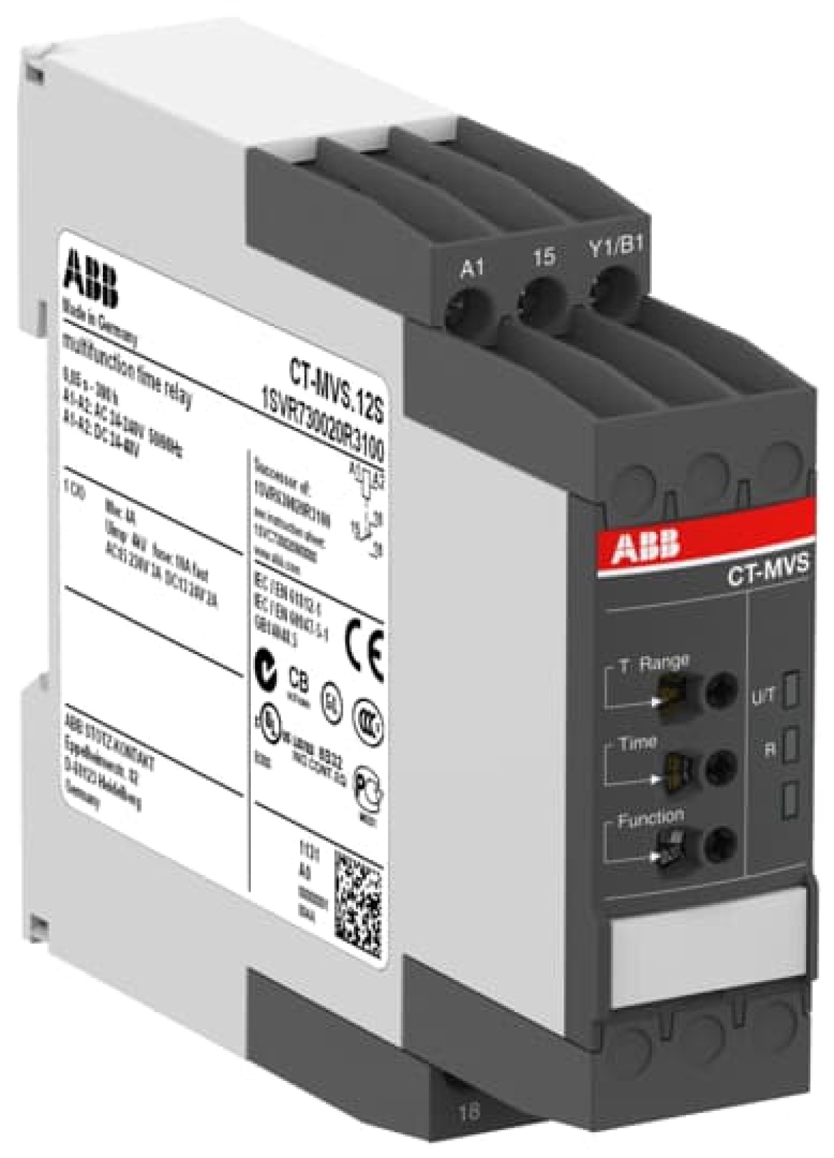 CT-MVS.12P Time relay, multifunction 1co, 24-48VDC, 24-240VAC