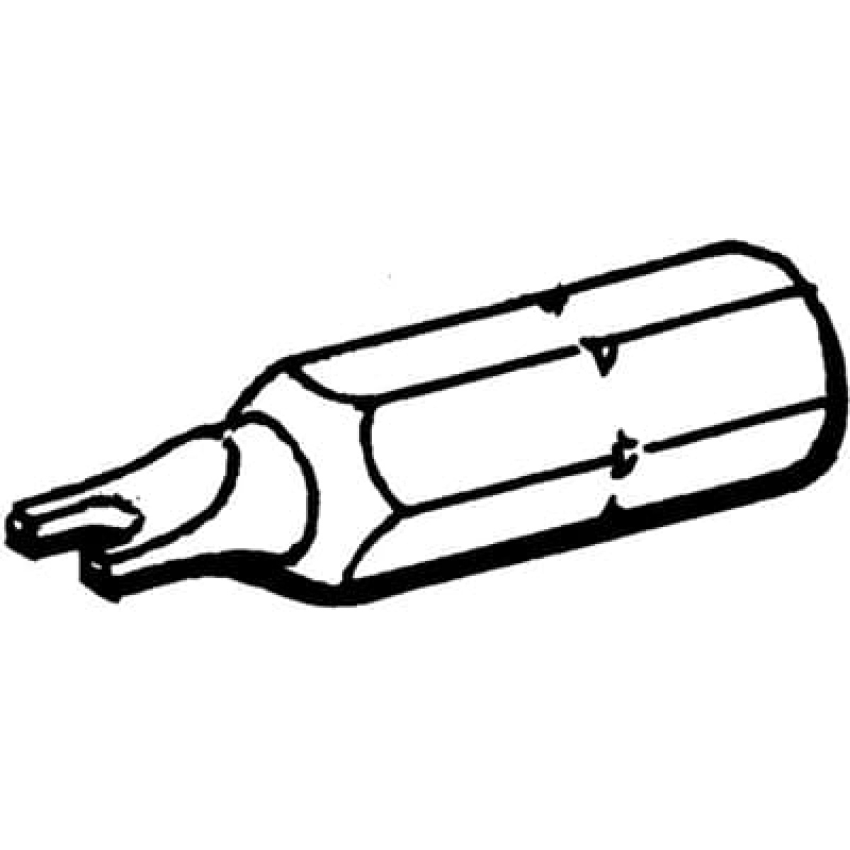 Bit anti-tamper screw Installation tool