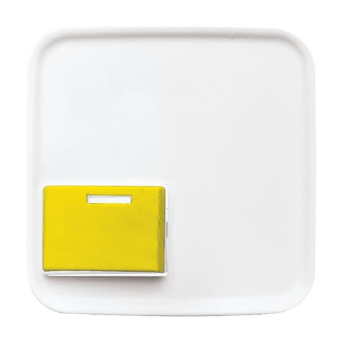 Cover plate 1 gang Yellow alpine white - Reflex SI
