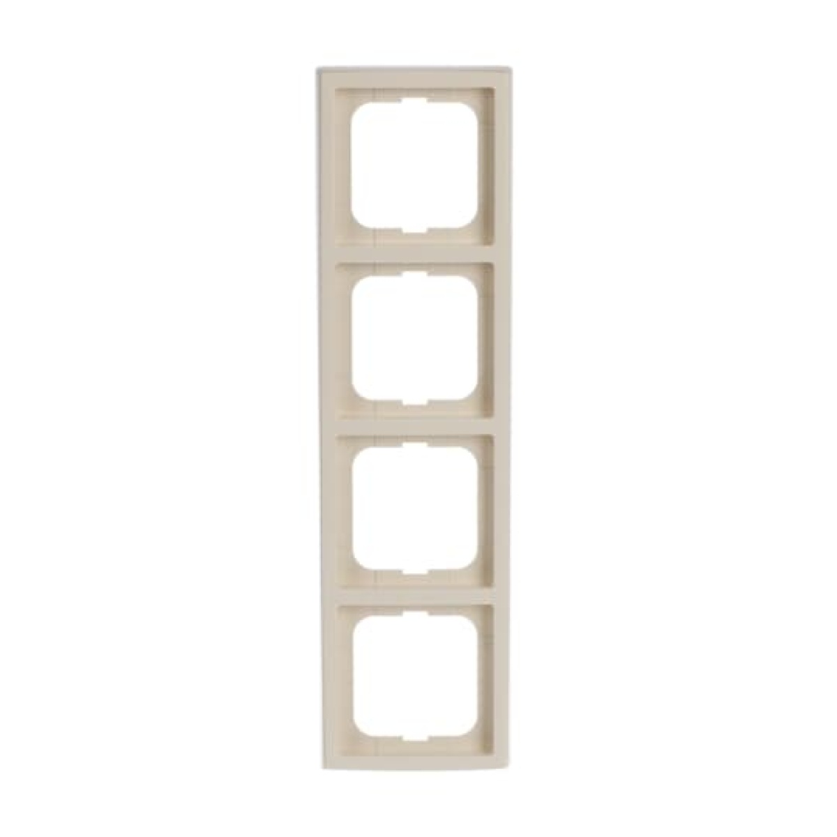 Cover frame 4-gang ivory white - future