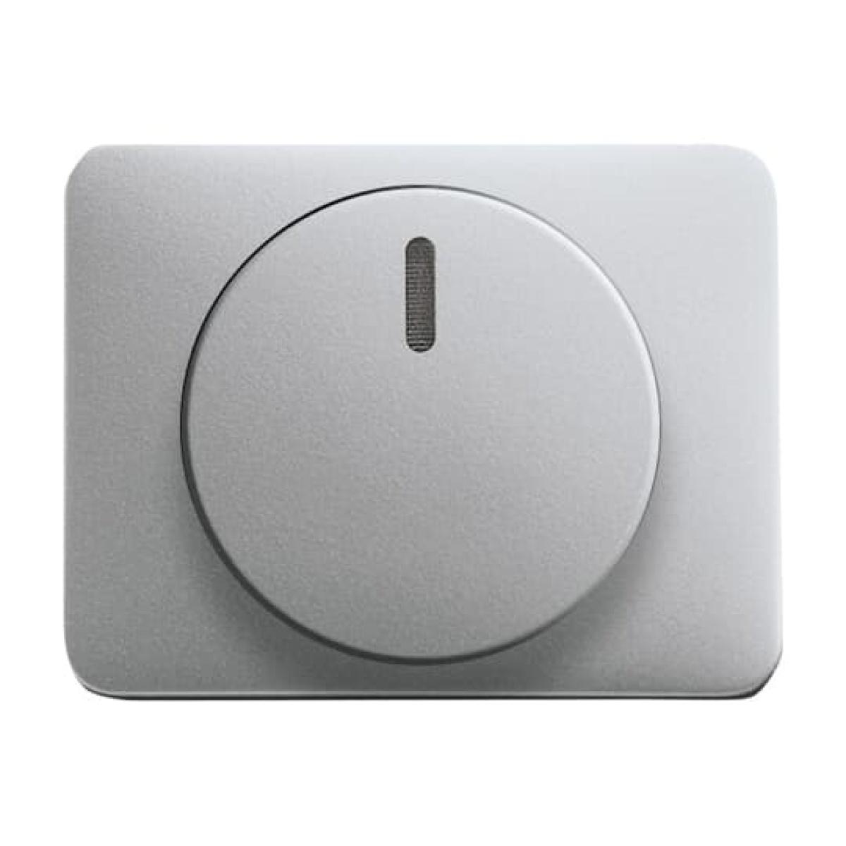 Cover plate for Dimmer Turn button with Neon lamp titanium - alpha