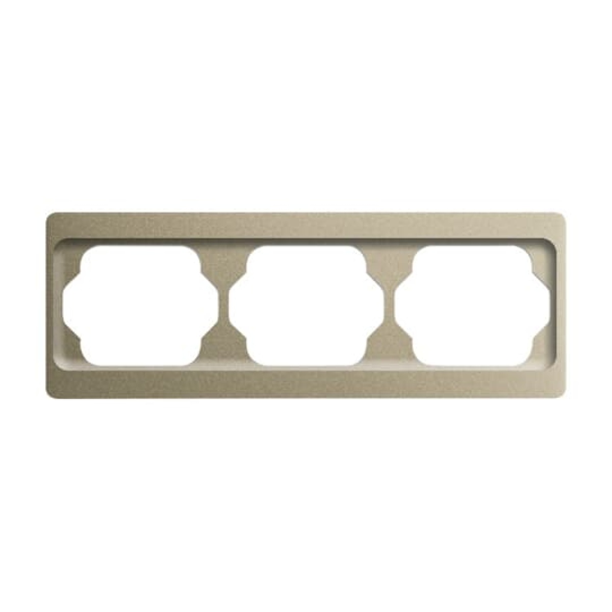 Cover Frame 3gangs palladium - alpha exclusive