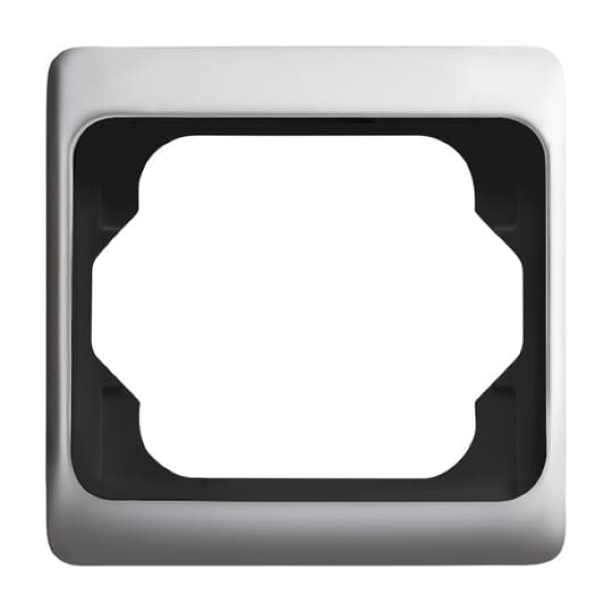 Cover frame 1-gang titanium - alpha exclusive