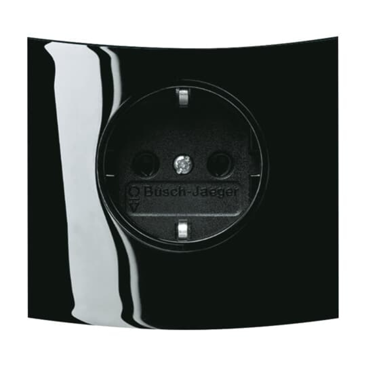 SCHUKO socket Safety Shutter brilliant black  - Busch-Triton