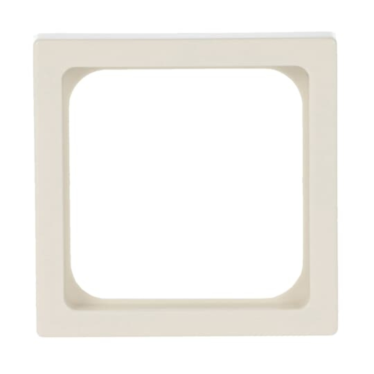 Cover plate 50x50 mm Telecommunication inserts ivory white - Platform 63