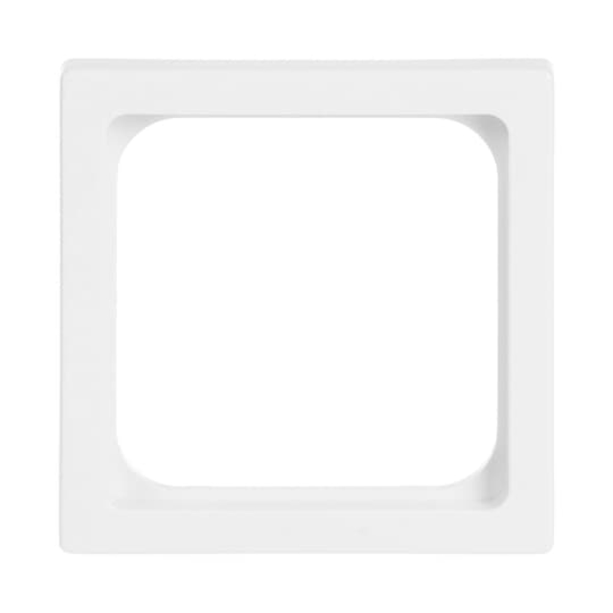 Cover plate 50x50 mm Telecommunication inserts studio white - Platform 63