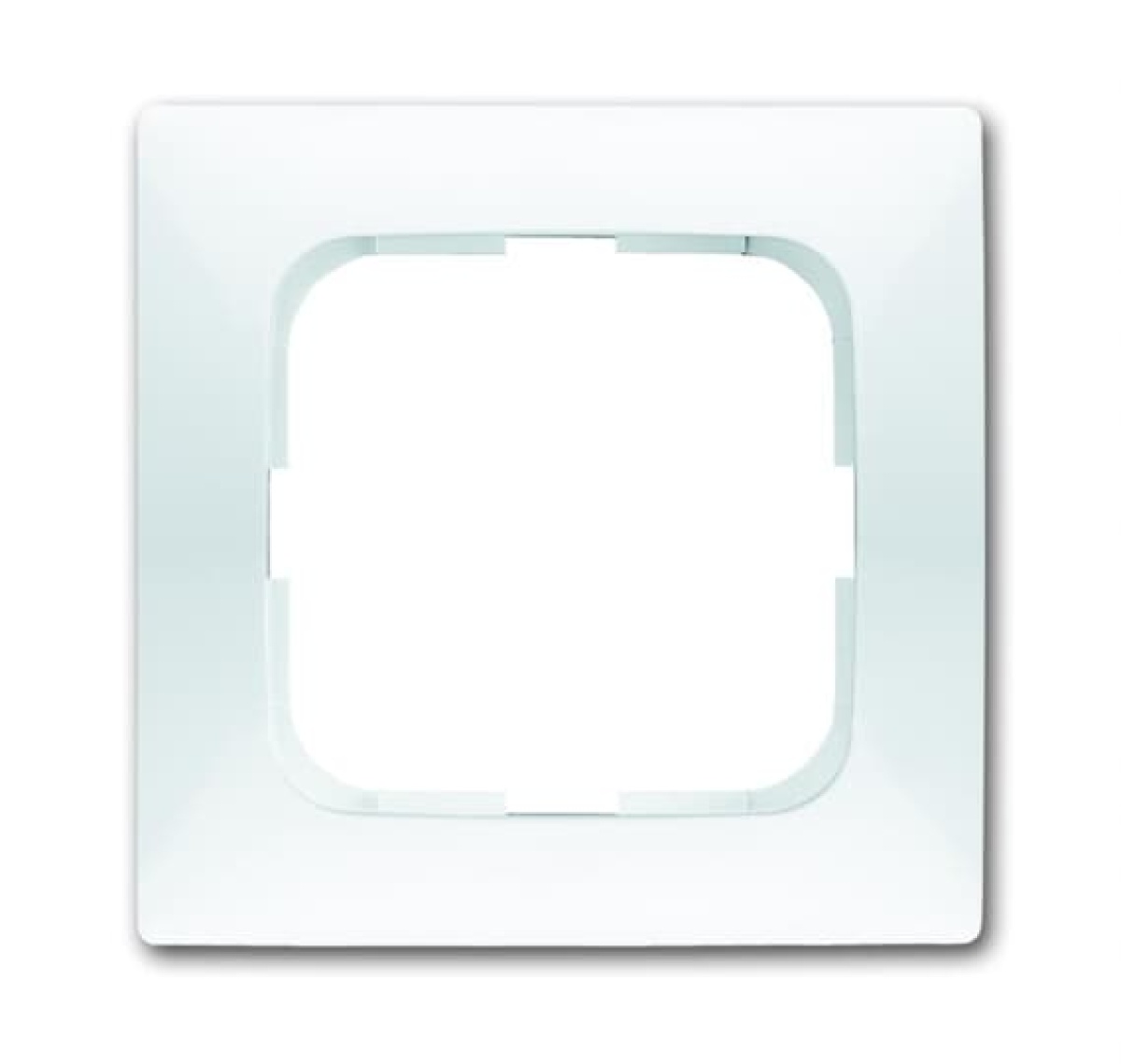 Cover frame 1-gang white - Spring