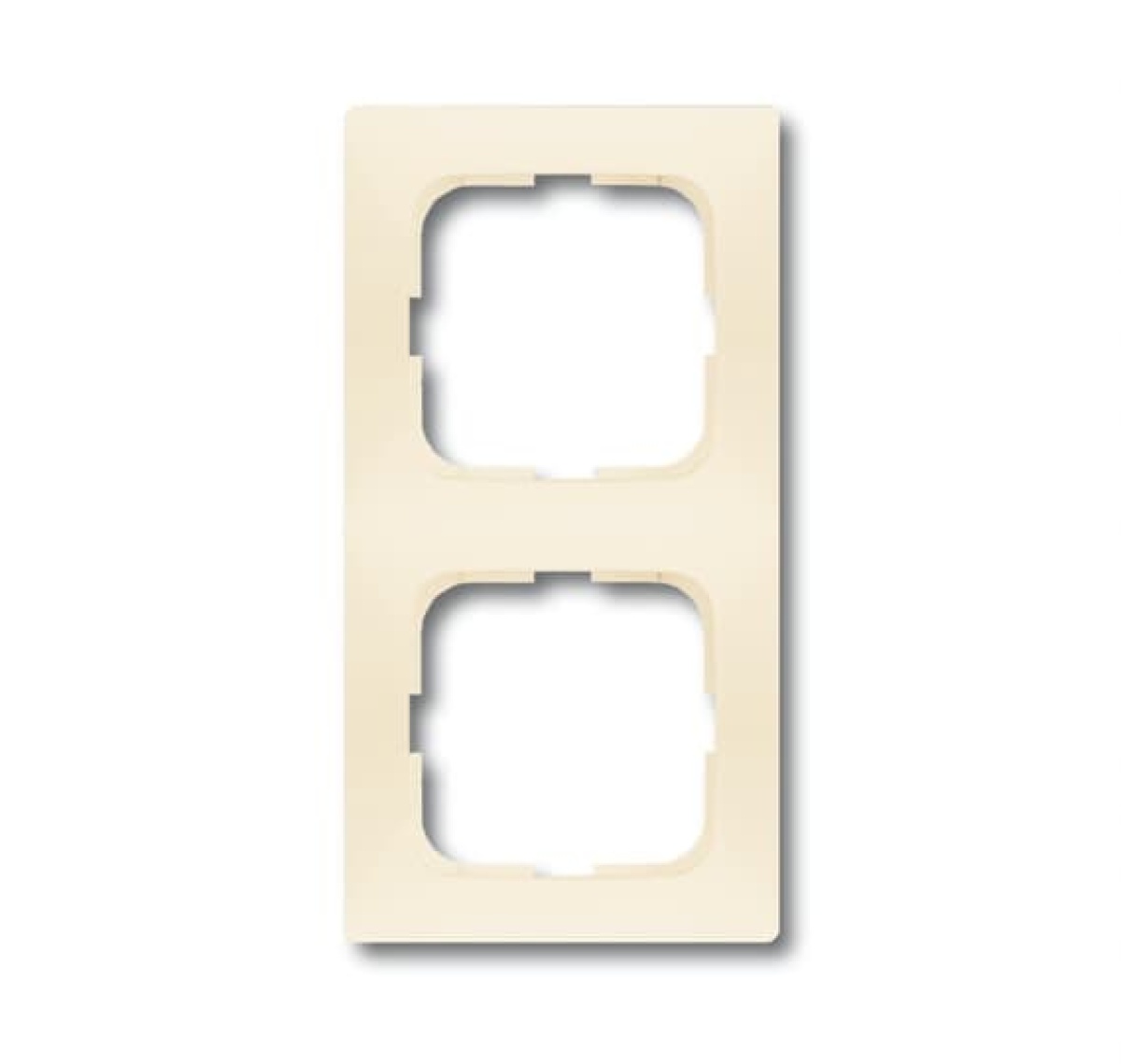 Cover frame 2-gang white - Spring