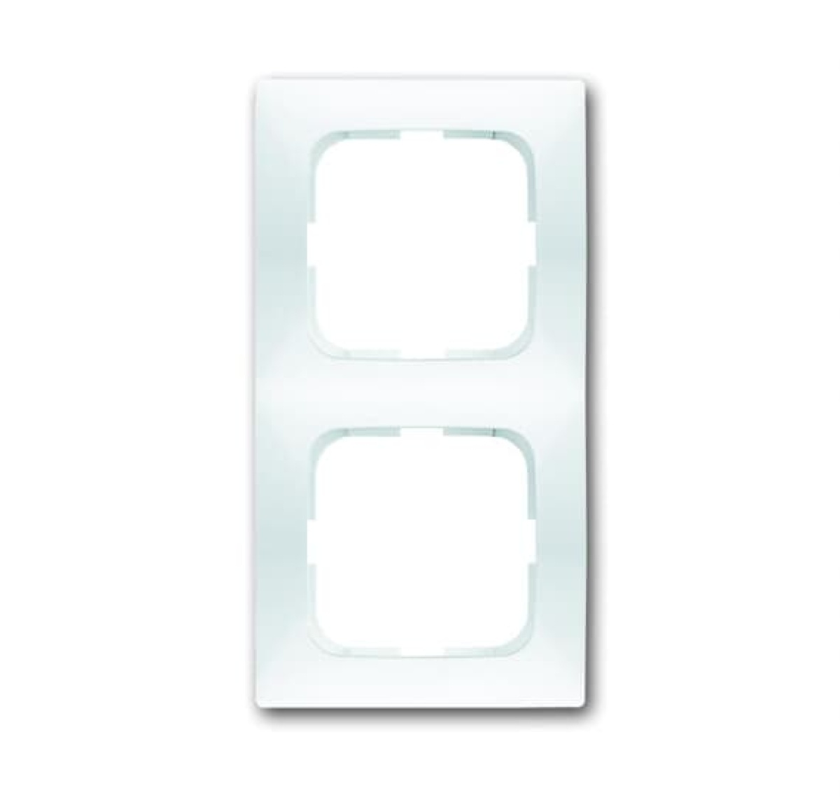 Cover frame 2-gang alpine white - Spring