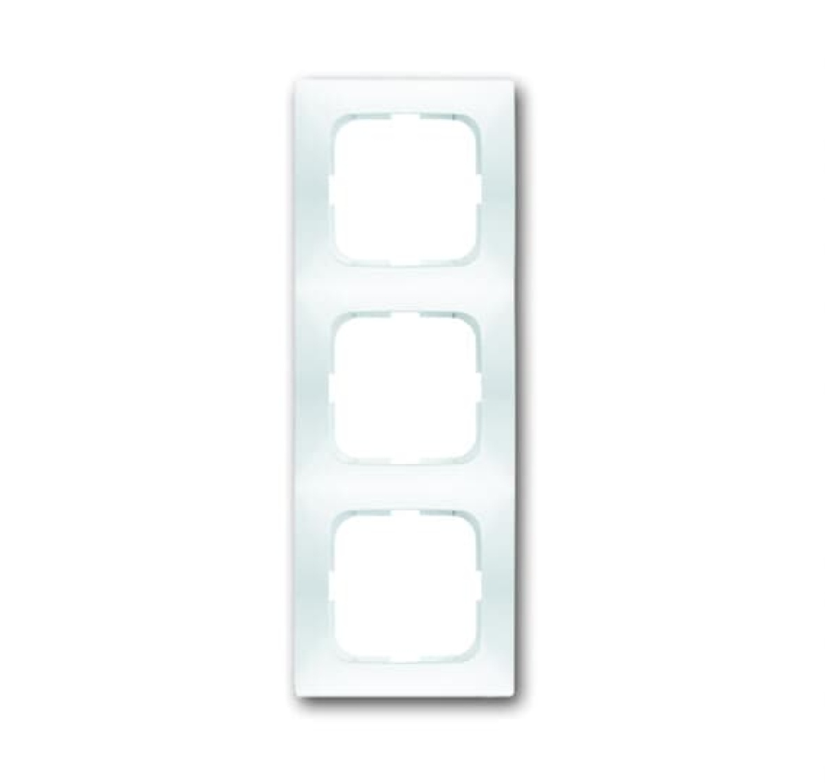 Cover frame 3-gang alpine white - Spring