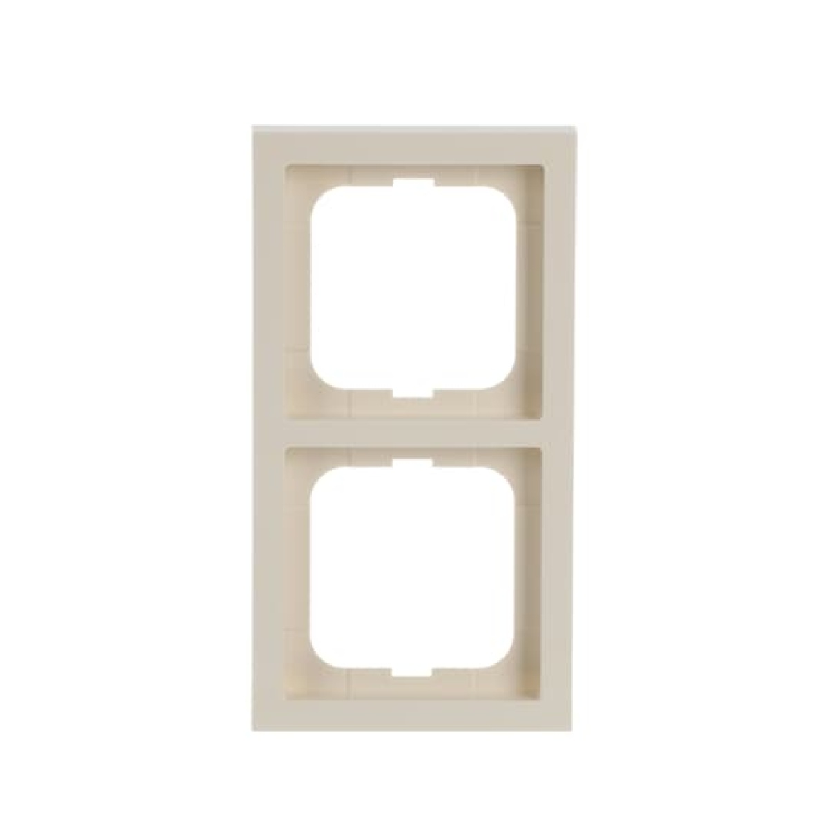 Cover frame 2-gang ivory white - future linear
