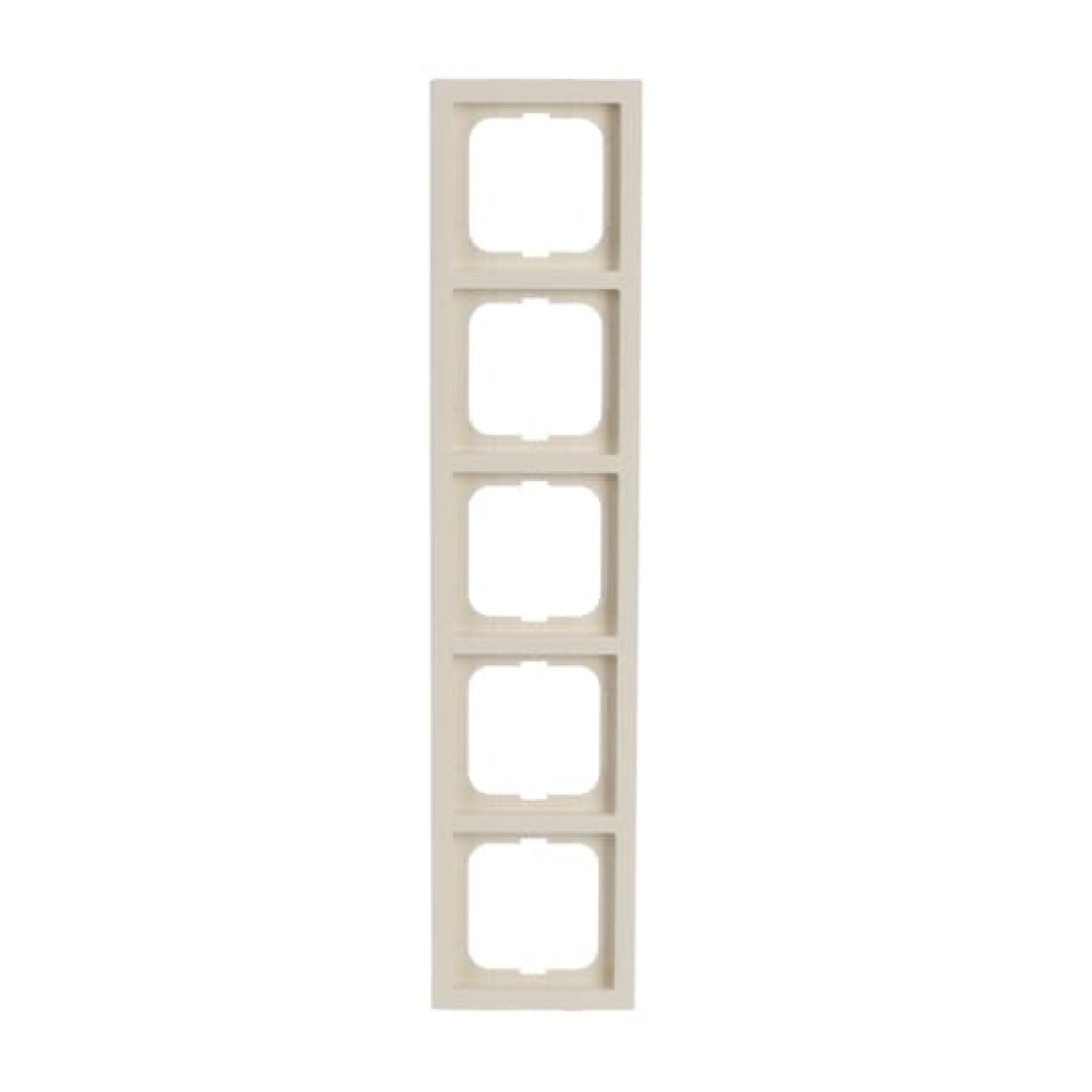 Cover frame 5-gang ivory white - future linear