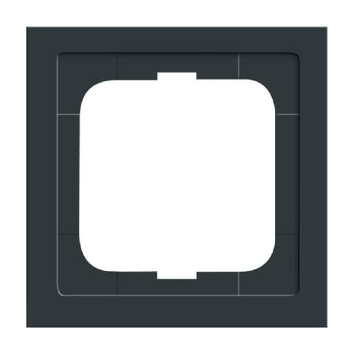 Cover frame 1-gang anthracite - future linear