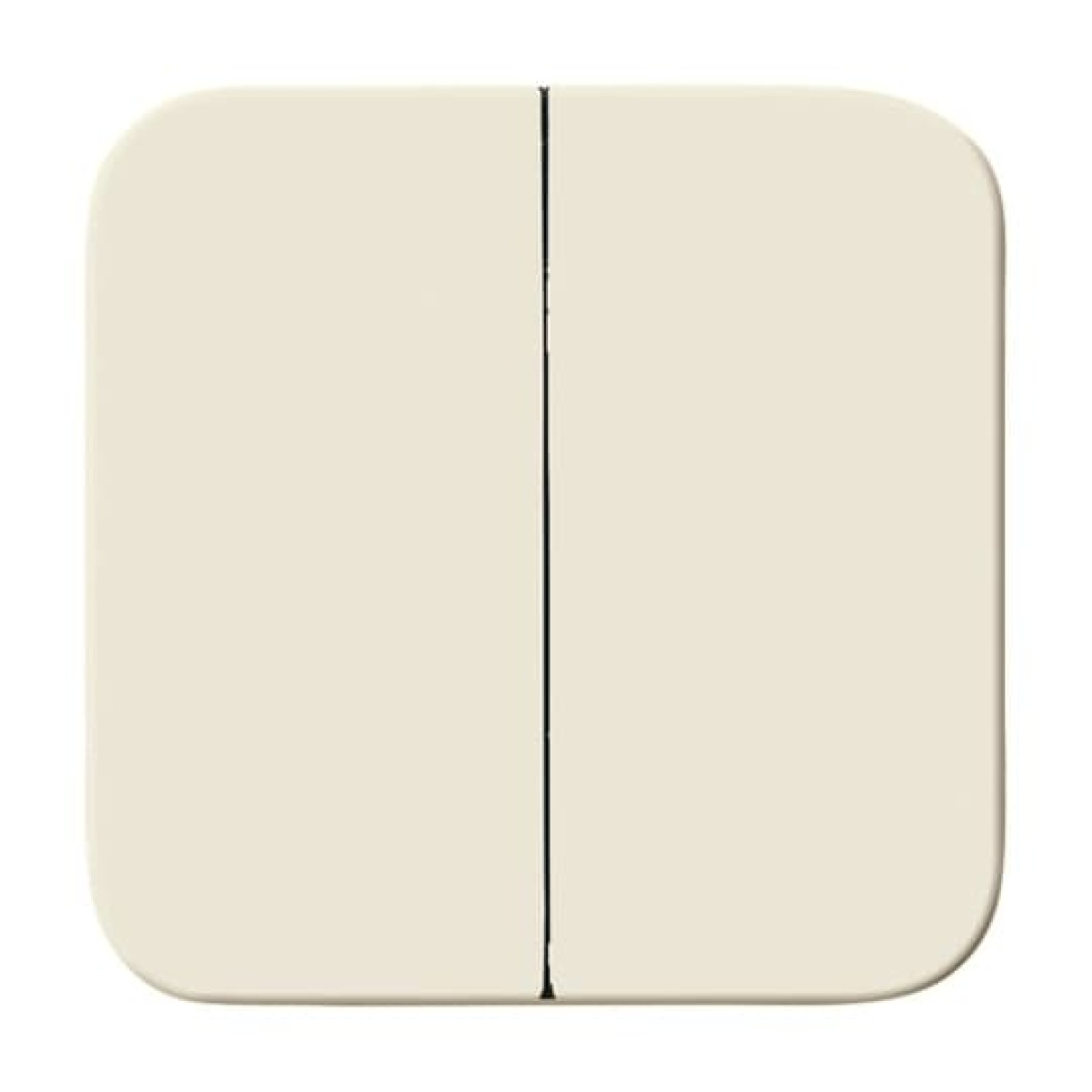 Rocker screwable for Switchpush button, Two-part rocker white - Busch-Duro 2000 SI