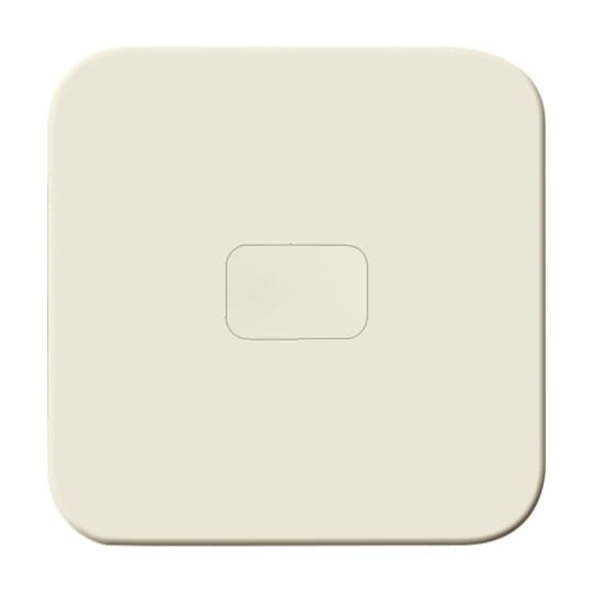 Rocker screwable with Neutral Calotte for Switchpush button, Single rocker white - Busch-Duro 2000 SI