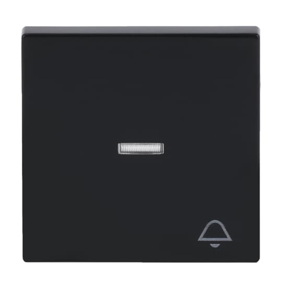 Rocker with legend Symbol "bell" with Small Transparent Calotte for Switchpush button, Single rocker anthracite - Platform 63