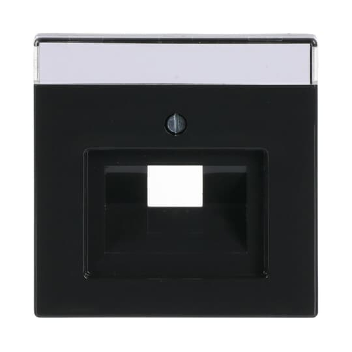 Cover plate with labelling field UAEIAE ISDN 1 gang anthracite - Platform 63