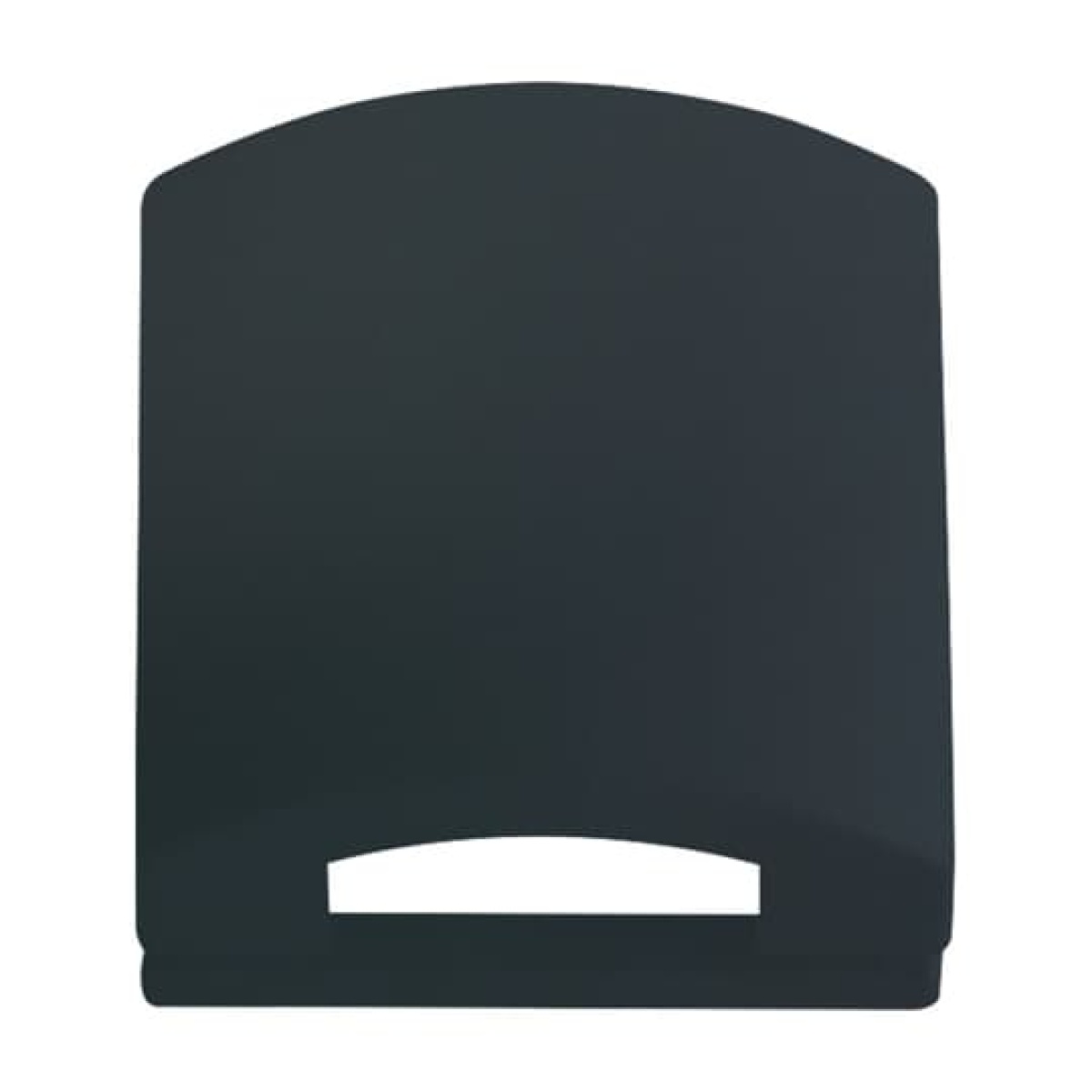 Cover plate 50x50 mm with Hinged Lid Telecommunication inserts anthracite - Platform 63
