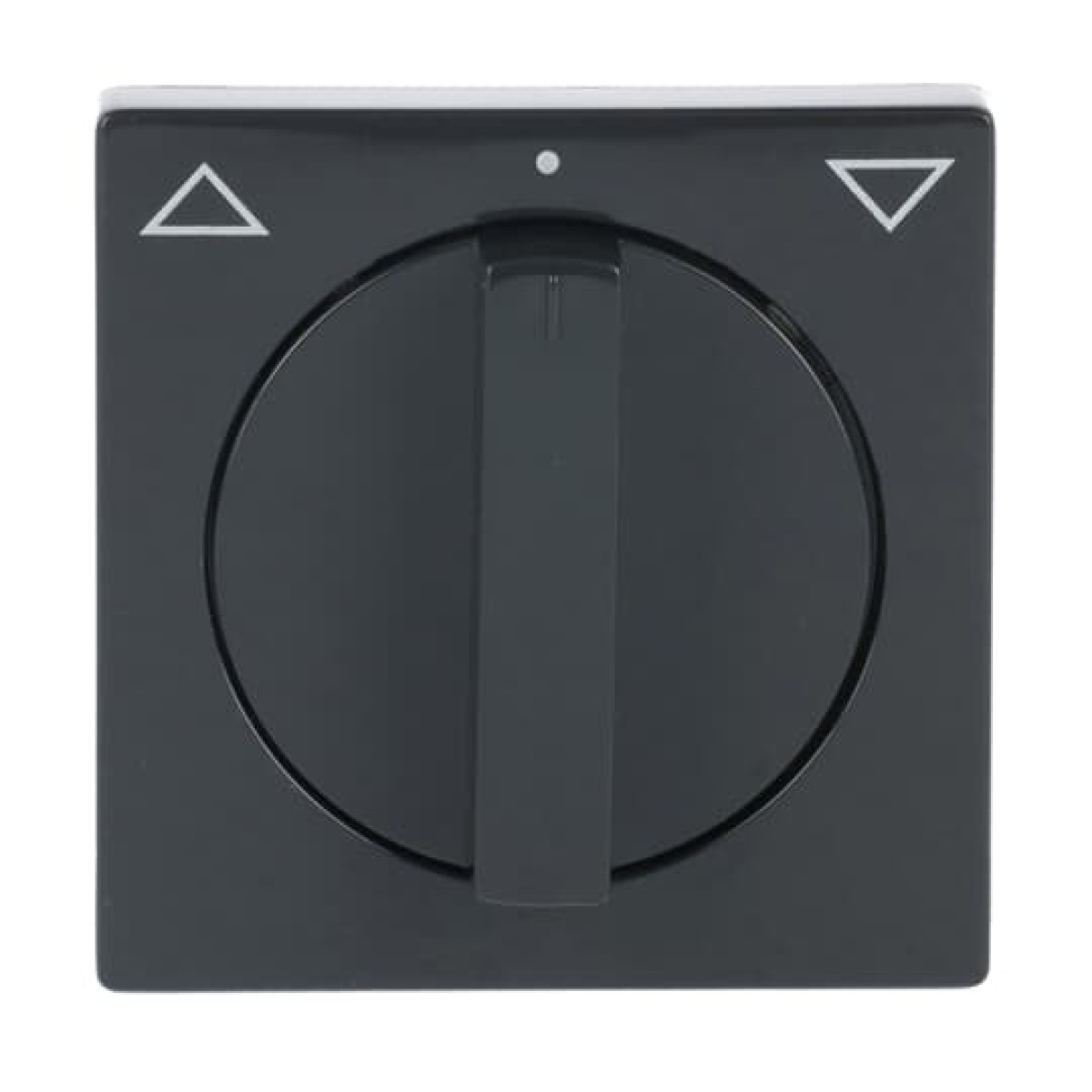 Cover plate with legend Symbol "arrows" for Venetian blind, Turn button anthracite - Platform 63