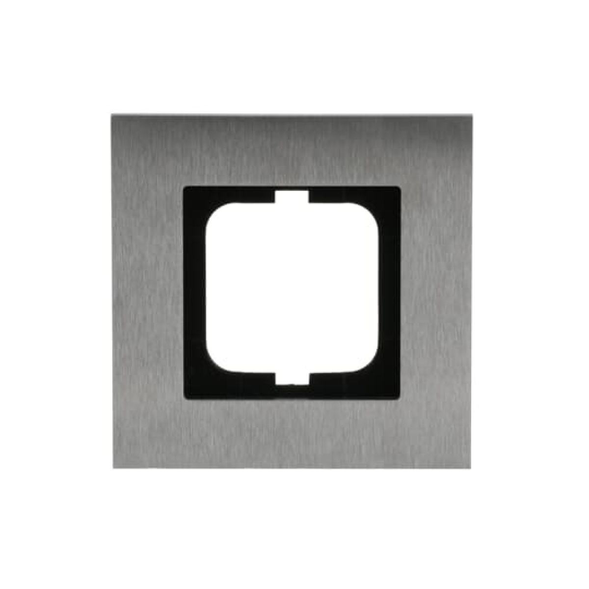 Cover frame 1-gang stainless steel - carat