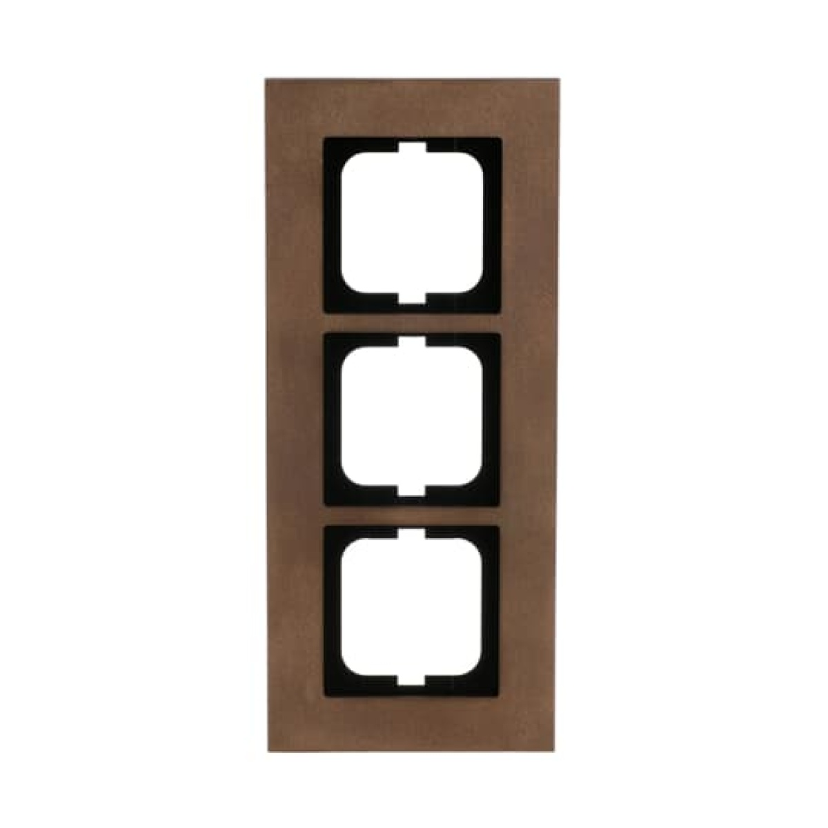 Cover frame 3-gang bronze - carat