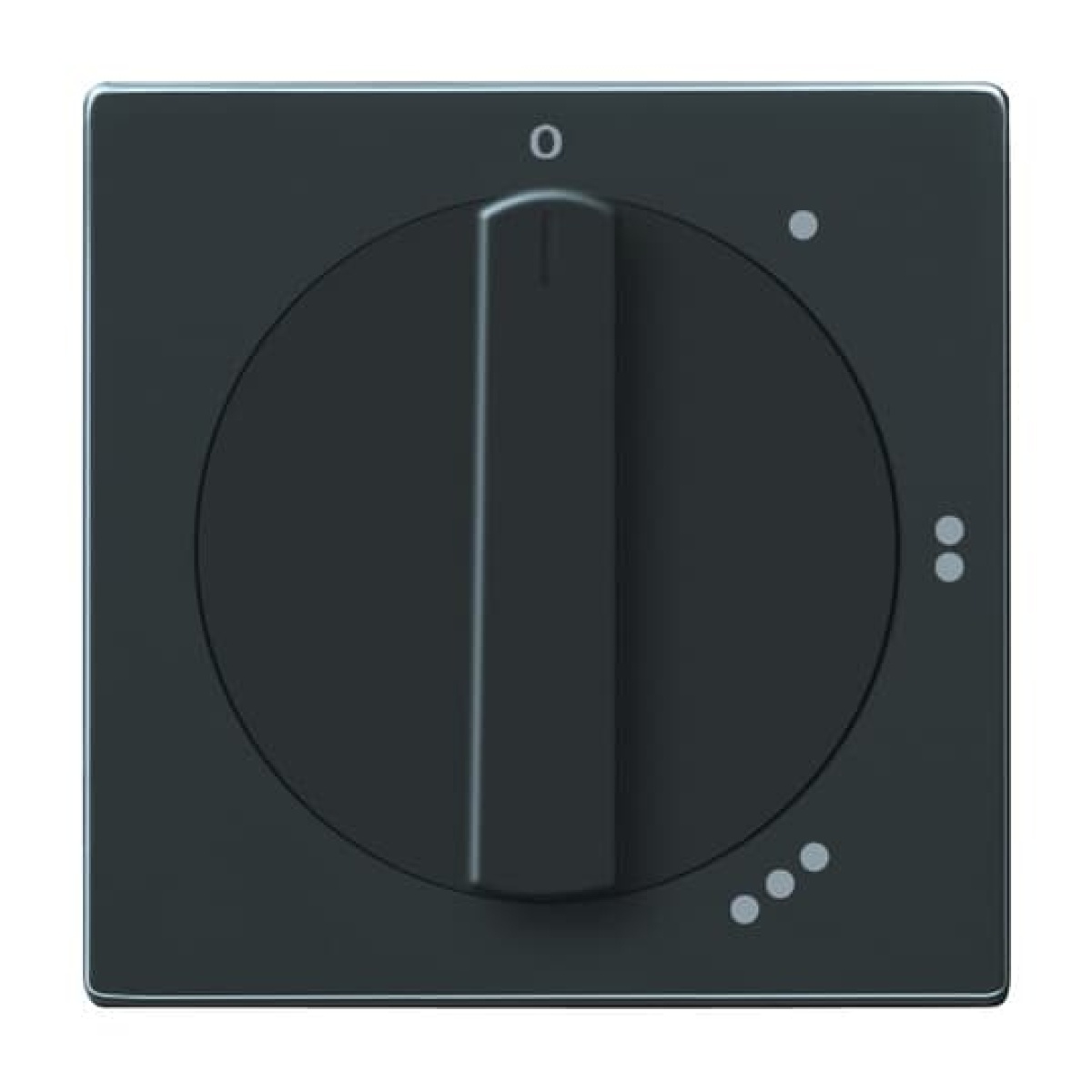 Cover plate with legend Symbol "0-1-2-3" for Level switch, Turn button anthracite - Platform 63