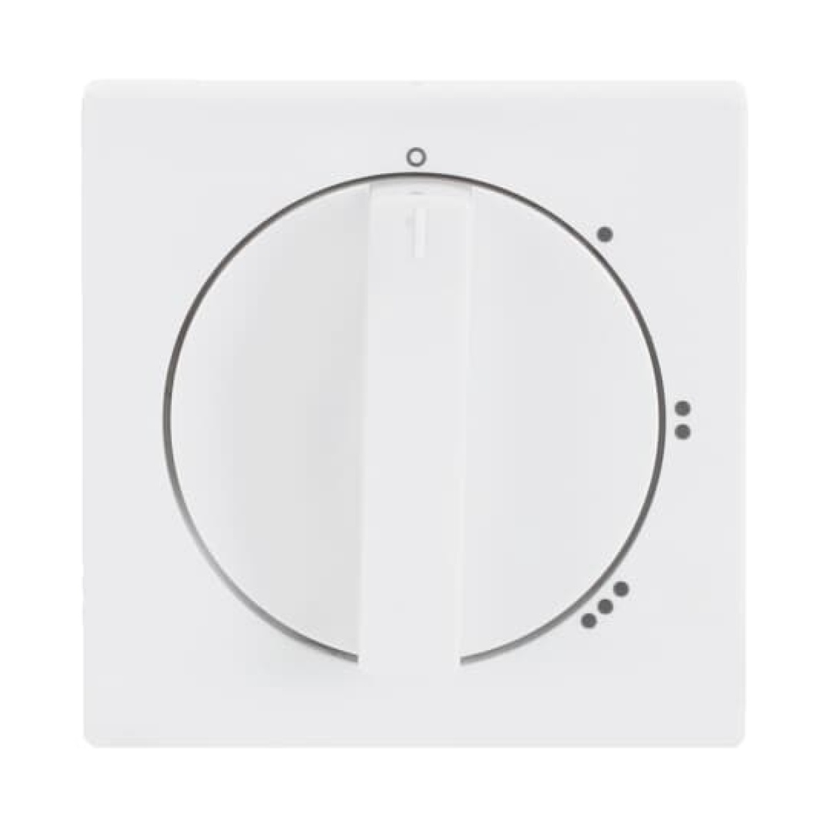 Cover plate with legend Symbol "0-1-2-3" for Level switch, Turn button studio white - Platform 63