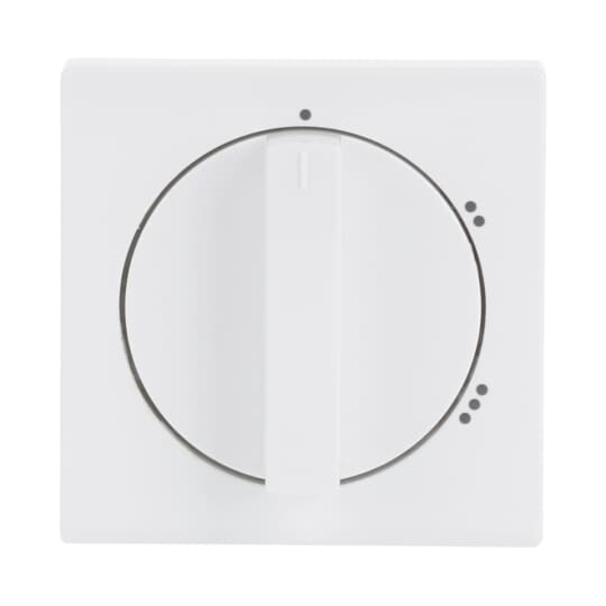 Cover plate with legend Symbol "1-2-3" for Level switch, Turn button studio white - Platform 63