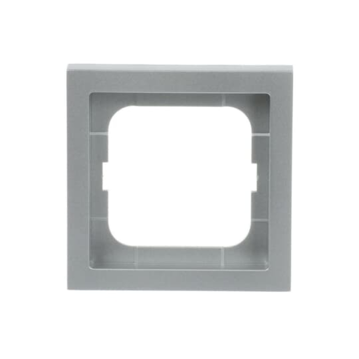 Cover frame 1-gang aluminium silver - future linear