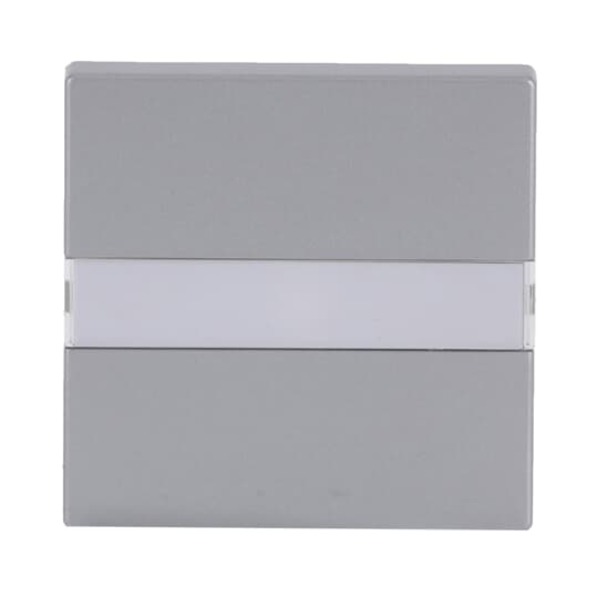 Rocker with labelling field for Switchpush button, Single rocker aluminium silver - Platform 63