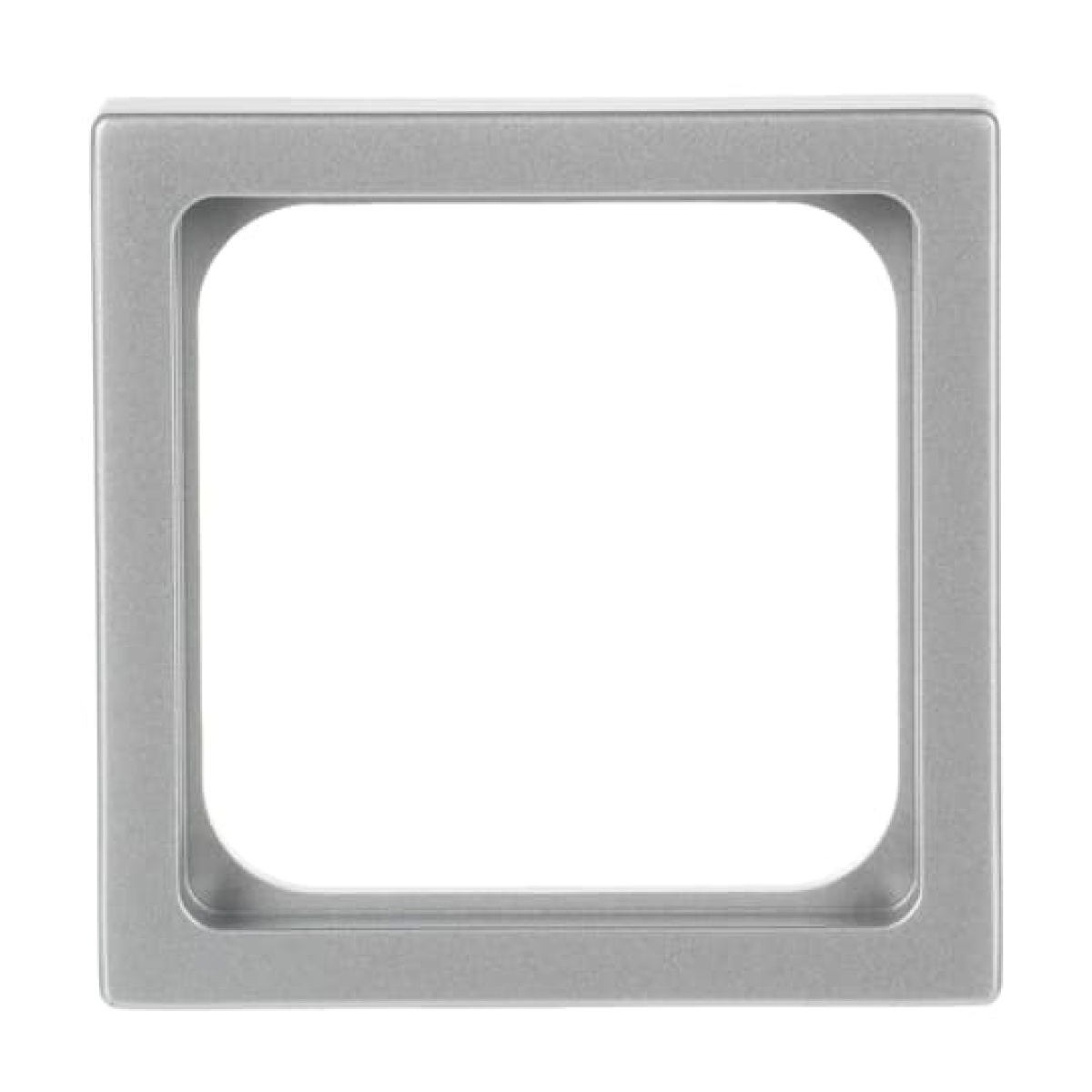Cover plate 50x50 mm Telecommunication inserts aluminium silver - Platform 63