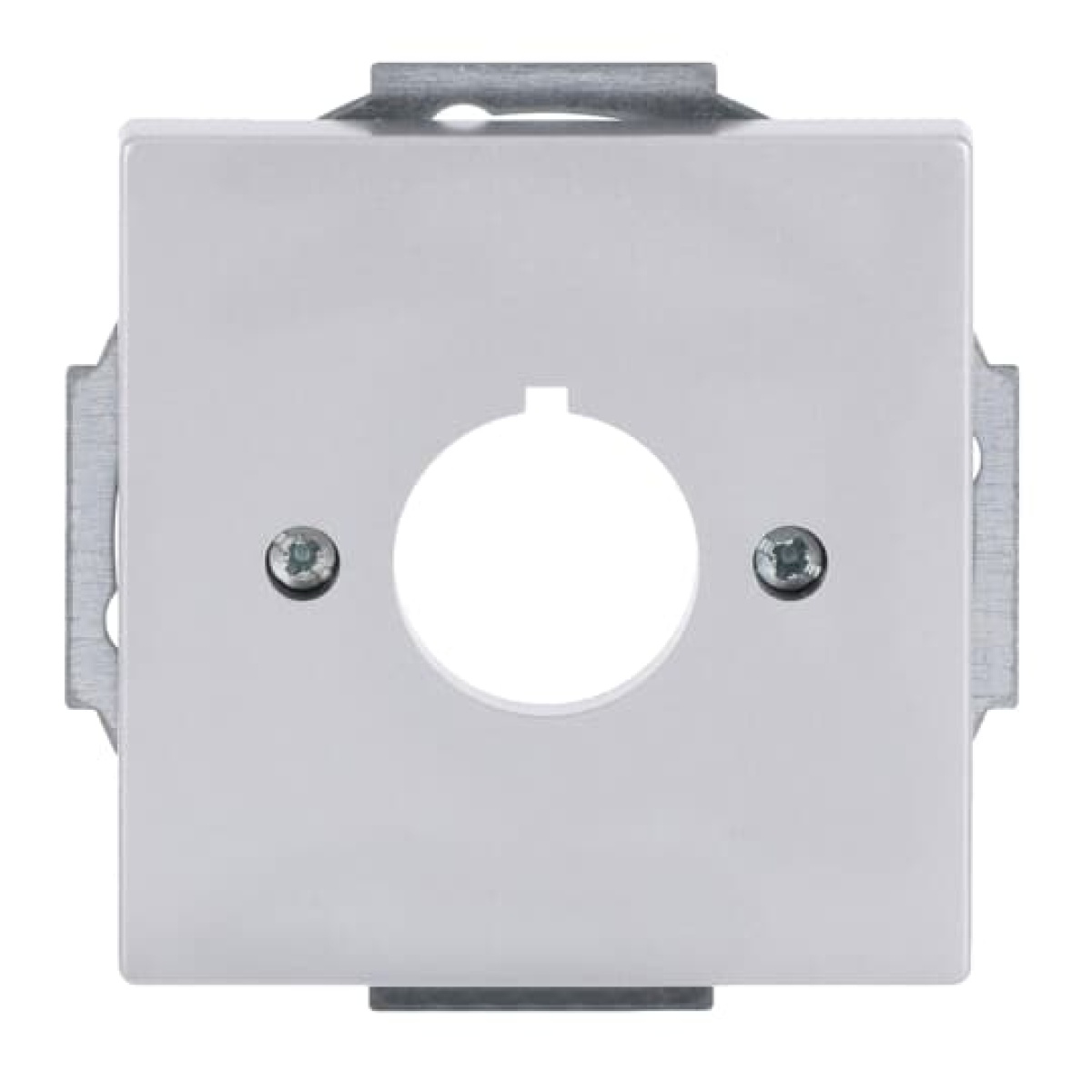 Cover plate Pilot devices Ø 22,5 mm 1 gang aluminium silver - Platform 63