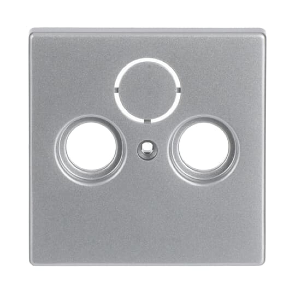 Cover plate SAT 3 gang aluminium silver - Platform 63