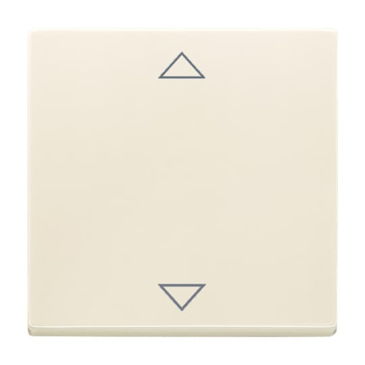 Busch-Jalousiecontrol II Control element with legend Symbol "arrows" for Venetian blind Single rocker ivory white - Platform 63