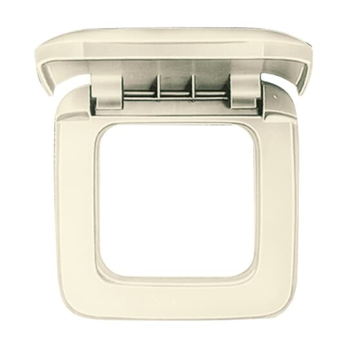 Cover frame with Hinged Lid 1-gang white - Busch-Duro 2000 SI