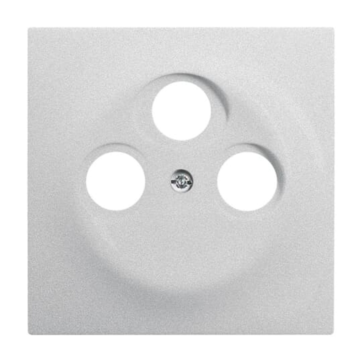 Cover plate SAT 3 gang aluminium silver - impuls