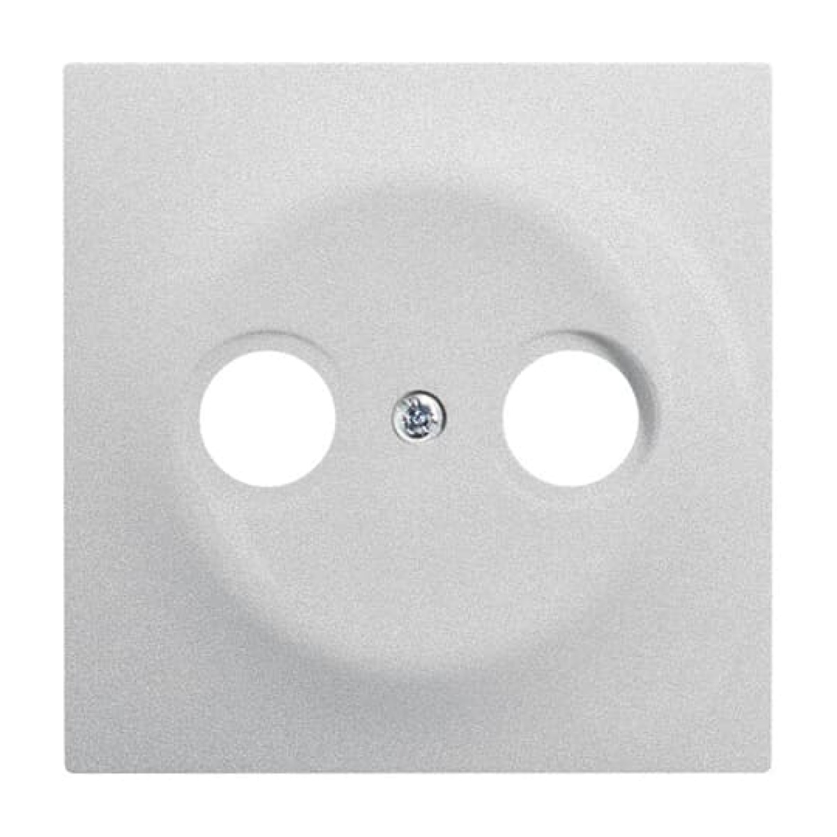 Cover plate SAT 2 gang aluminium silver - impuls