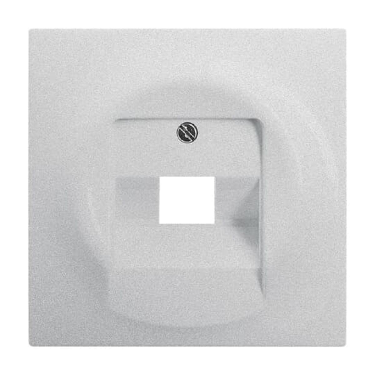 Cover plate UAEIAE ISDN 1 gang aluminium silver - impuls