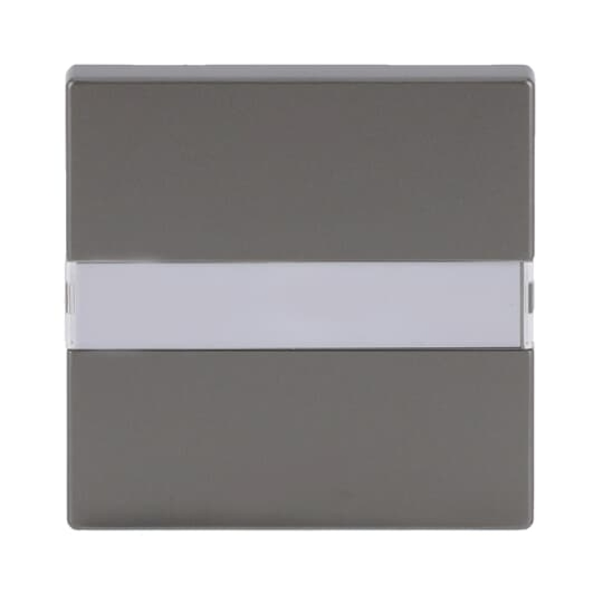 Rocker with labelling field for Switchpush button, Single rocker stainless steel - Pure Stainless Steel