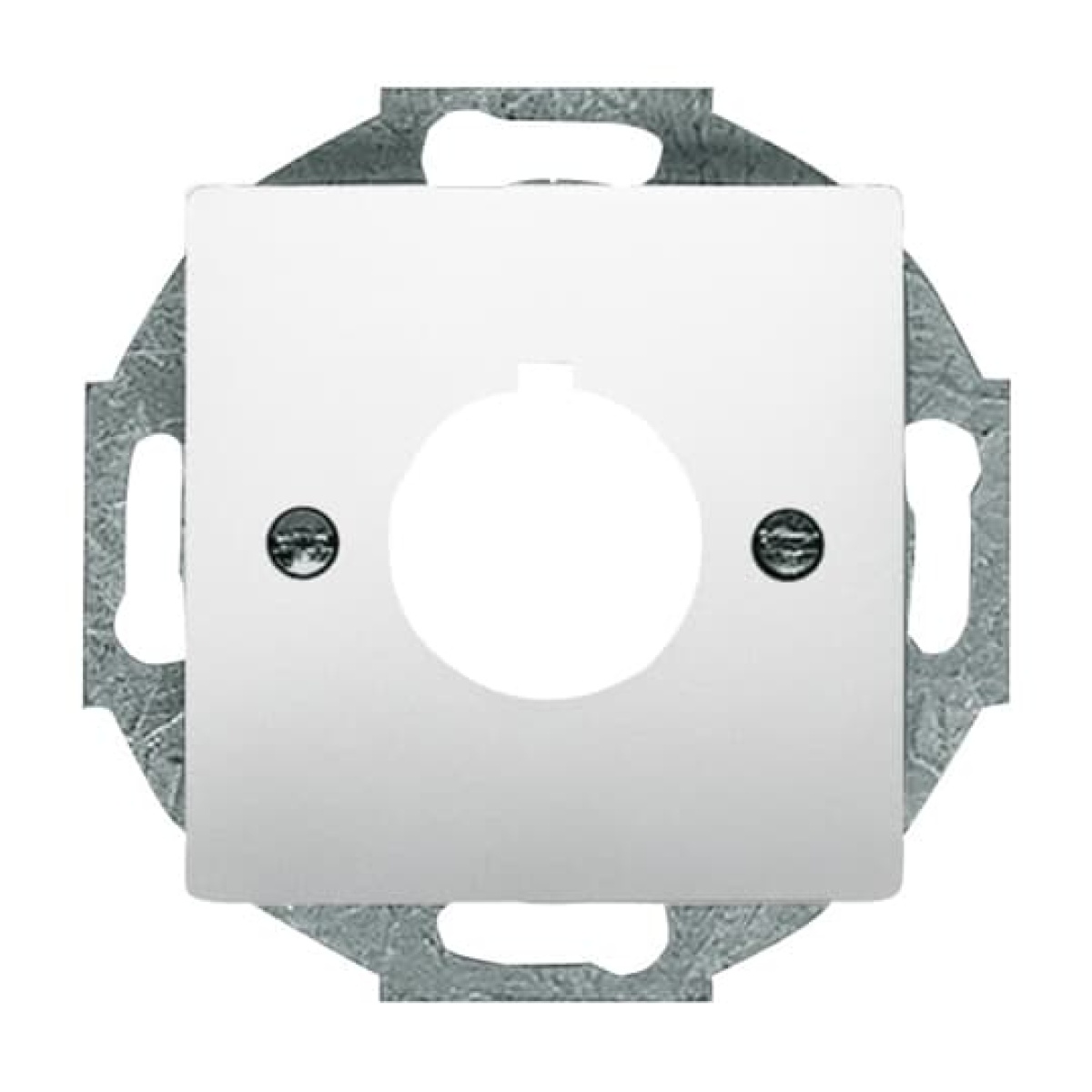 Cover plate Pilot devices Ø 22,5 mm 1 gang stainless steel - Pure Stainless Steel