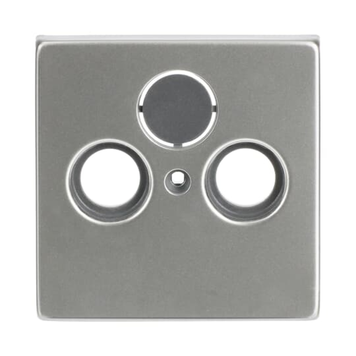 Cover plate SAT 3 gang stainless steel - Pure Stainless Steel