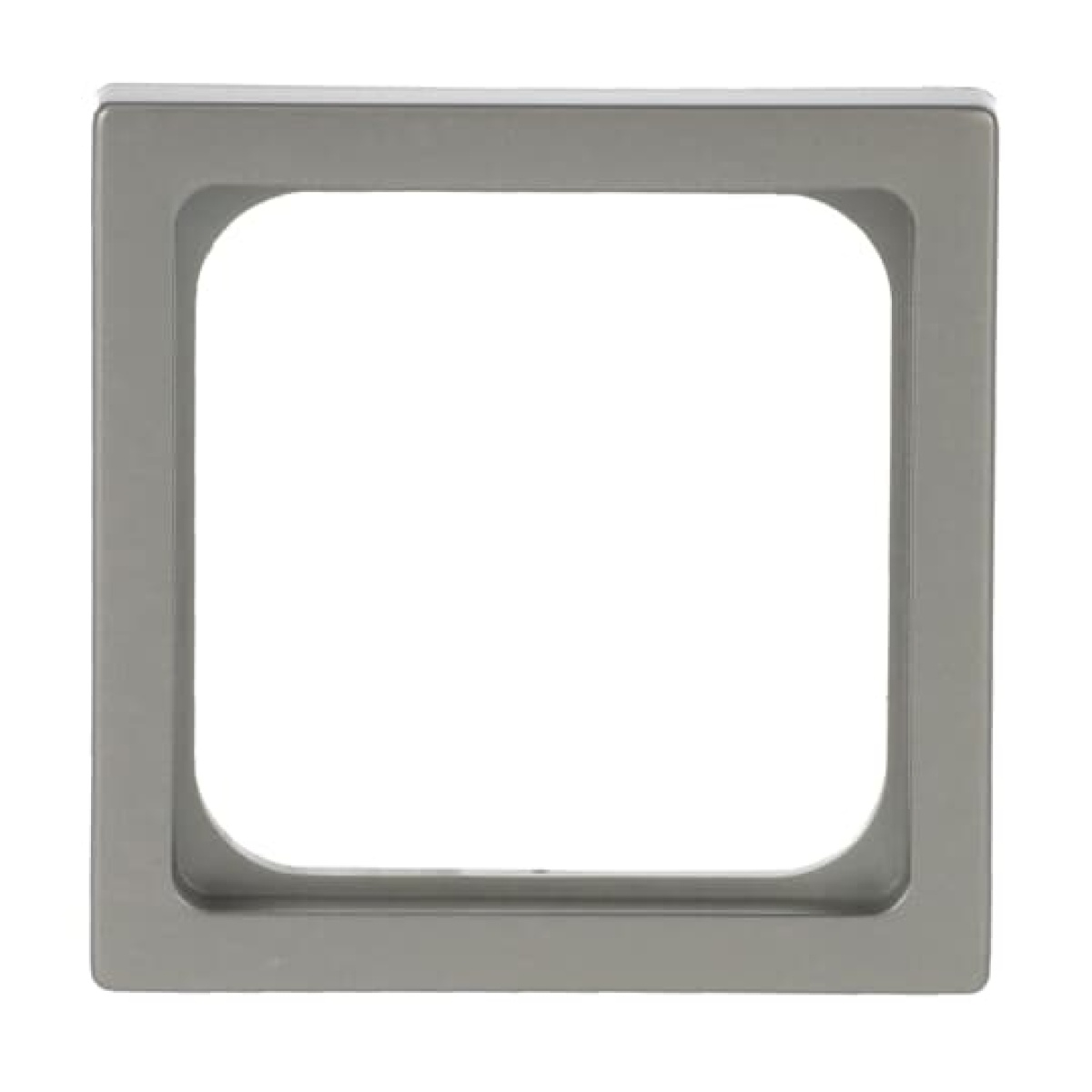 Cover plate 50x50 mm Telecommunication inserts stainless steel - Pure Stainless Steel