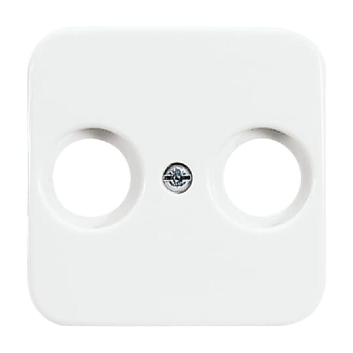 Cover plate SAT 2 gang alpine white - Reflex SI