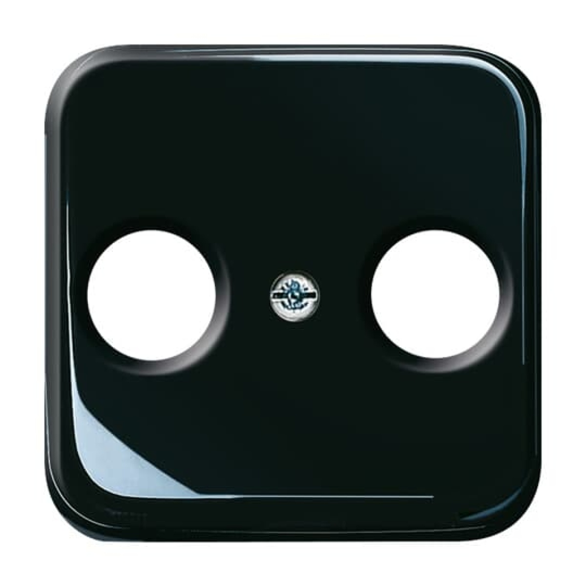 Cover plate SAT 2 gang black - Reflex SI