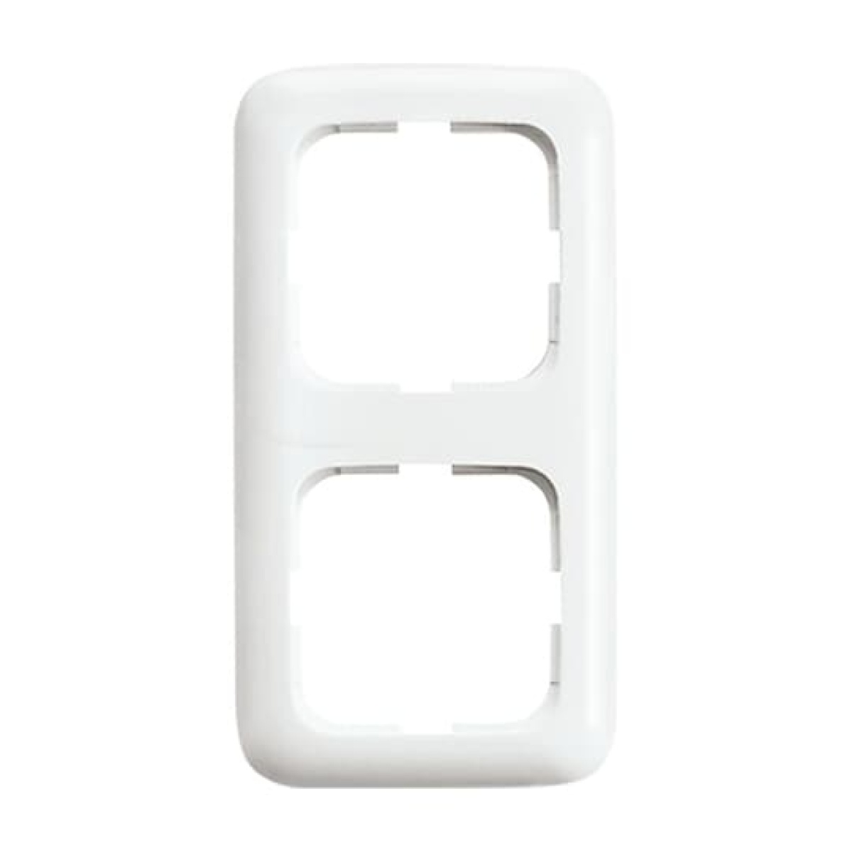 Cover frame 2-gang alpine white - Reflex SI
