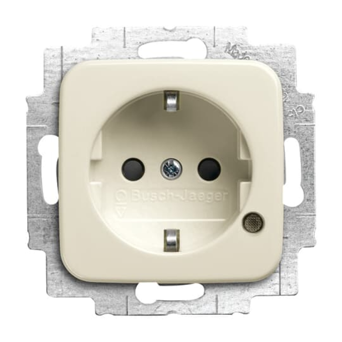 SCHUKO socket insert Safety Shutter with LED Control light Green white - Busch-Duro 2000 SI