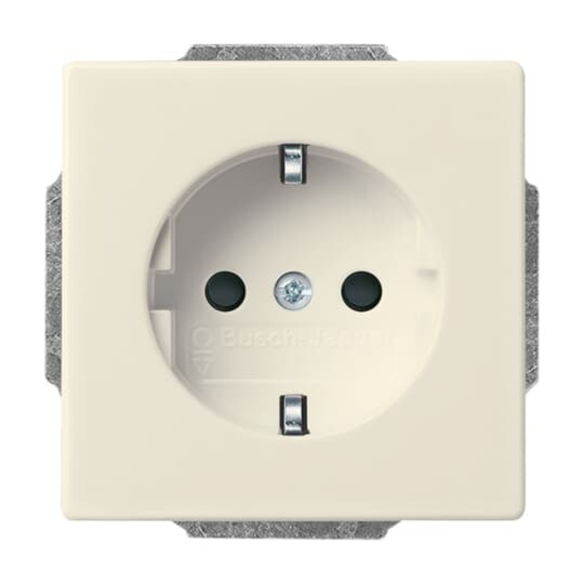 Busch-steplight SCHUKO socket insert Safety Shutter with LED Night light White ivory white - Platform 63
