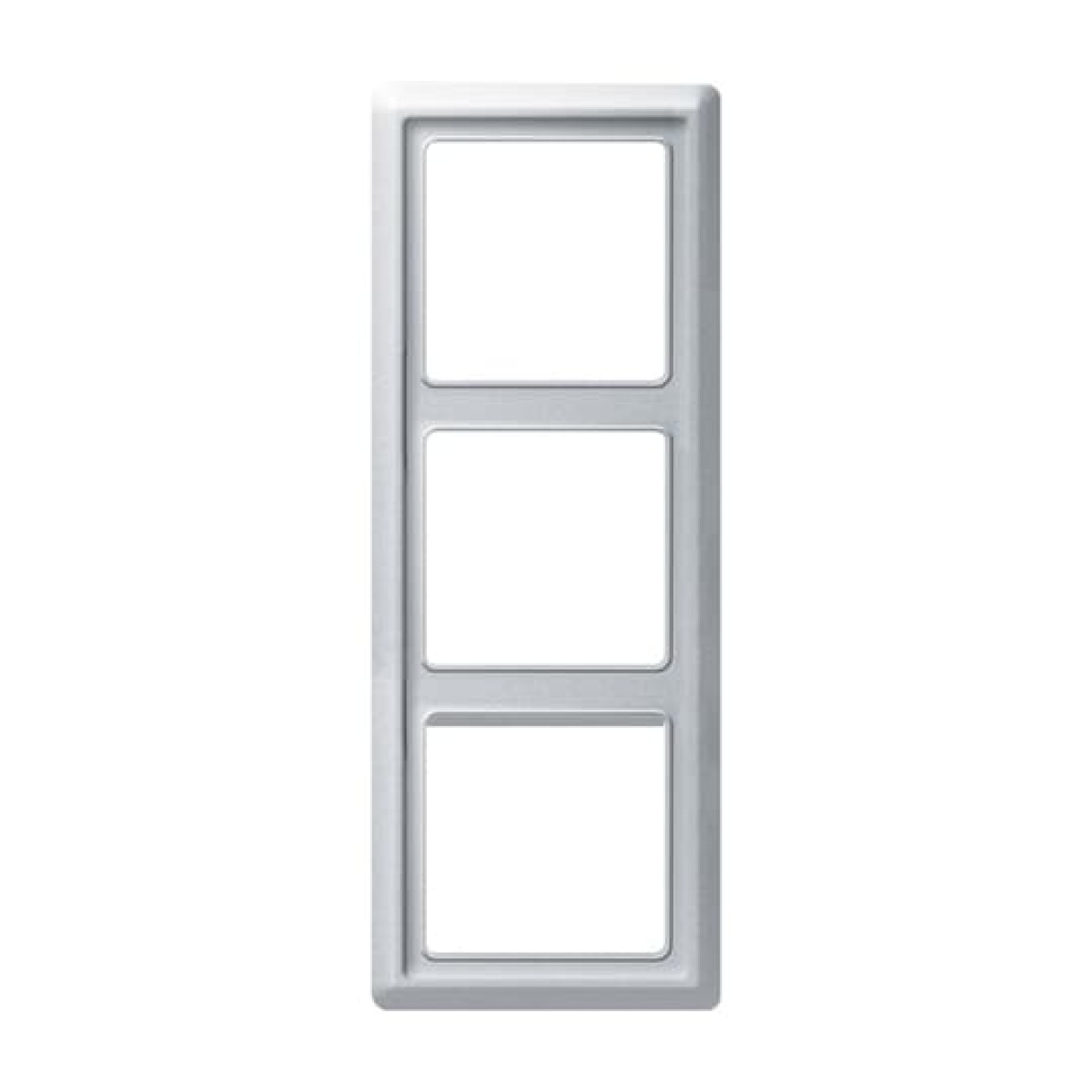 Cover frame 3-gang aluminium silver - Allwetter 44 IP 44